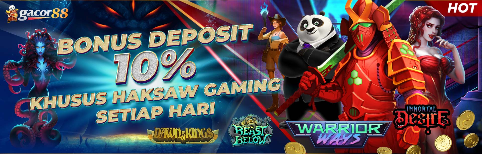 Bonus Deposit Harian Slot 10% hacksaw gaming Tiap Harinya
